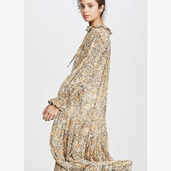 FREE PEOPLE FLOWY FEELING GROOVY MAXI DRESS $150 WOMENS SMALL - Picture 4 of 10
